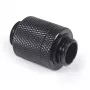 Alphacool ES D-Plug 20 mm de G1/4 macho para G1/4 macho, Deep Black