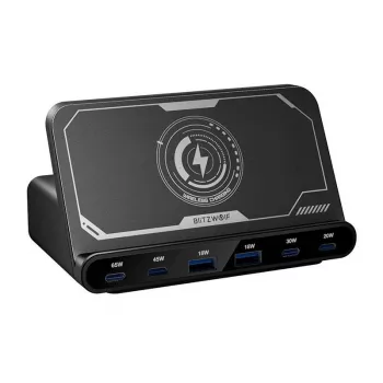 Carregador BlitzWolf BW-S27 160W, 2×USB-A, 4×USB-C