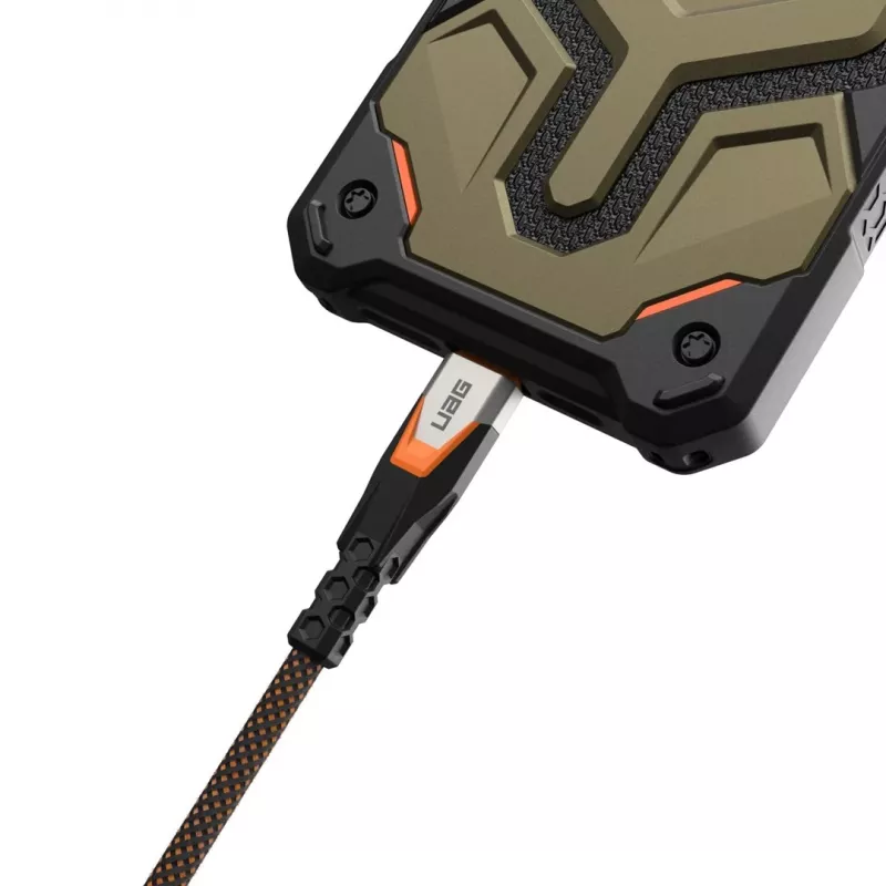 Cabo USB-C para USB-C C2G 9B4415114097 USB 3.2 Gen 2x2 0,75 m – preto/laranja