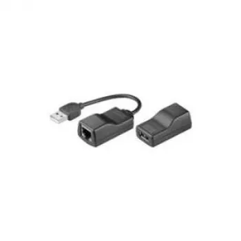 Wentronic Goobay conversor USB 1.1 CAT 5/5a/6 - transmite sinais USB através de cabo de rede até 40 m (93321)
