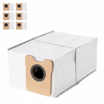 Sacos de pó pack de 6 para Eufy C10/C20 (grande capacidade) — compatível com aspirador robô Auto-Empty