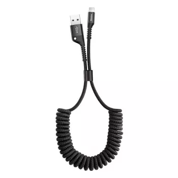 Cabo espiral Baseus Lightning 1m 2A (preto)
