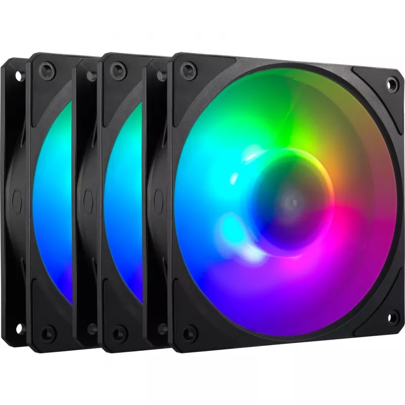 Conjunto com 3 ventoinhas COOLER MASTER Mobius 120P ARGB