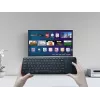 Teclado sem fios RF TRACER TRAKLA46367 — tamanho completo, membrana, touchpad, 2,4 GHz, preto