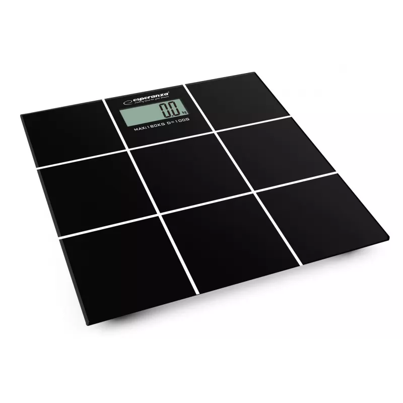 Balança de pessoas Esperanza EBS004 - eletrónica, 180 kg, vidro preto