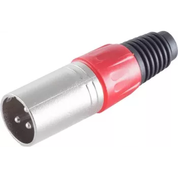 Ficha XLR ShiverPeaks BS55002-G verde – conector macho de áudio de 3 polos