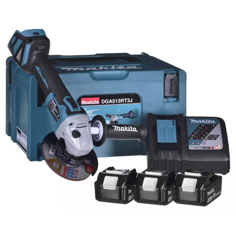 Rebarbadora angular 18V 3x5,0Ah bateria DGA513RT3J MAKITA