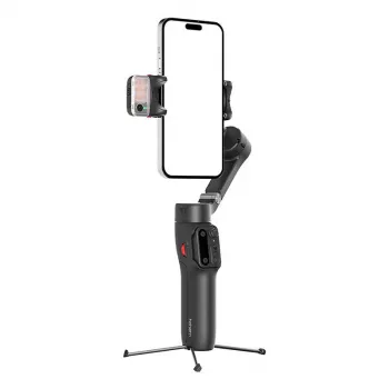 Gimbal de 3 eixos para smartphone Hohem iSteady V3 Kit — preto, leve, estabilização de 3 eixos