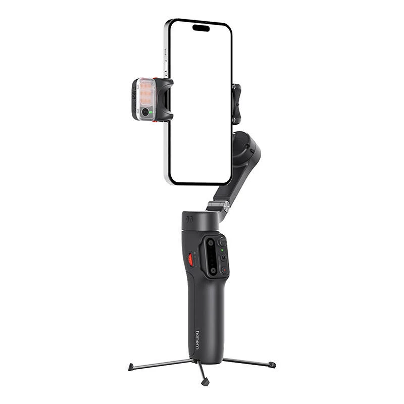 Gimbal de 3 eixos para smartphone Hohem iSteady V3 Kit — preto, leve, estabilização de 3 eixos