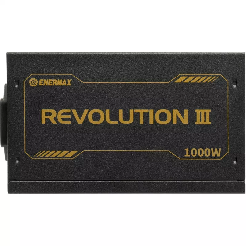 Fonte de alimentação ENERMAX ERV1000G-AHG-MAC, 1000 W, 20+4-Pin-ATX, totalmente modular, 80 PLUS Gold, preto