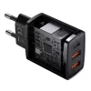Carregador USB Baseus 30W QC PD3.0 Type-C carregamento rápido para iPhone 17 16 15 14 13 12 Pro Max Xiaomi Samsung