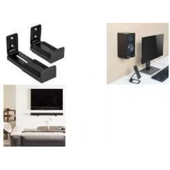 LogiLink Suporte de parede para soundbar para largura 9-15,4 cm Preto - Acessório TFT/LCD-TV (BP0209)