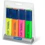 Marcador Staedtler Textsurfer classic 364 ponta em cunha verde laranja rosa amarelo