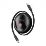 Cabo de carregamento USB-C Baseus P10364500113-Z2, 100 W, preto, USB-C para USB-C