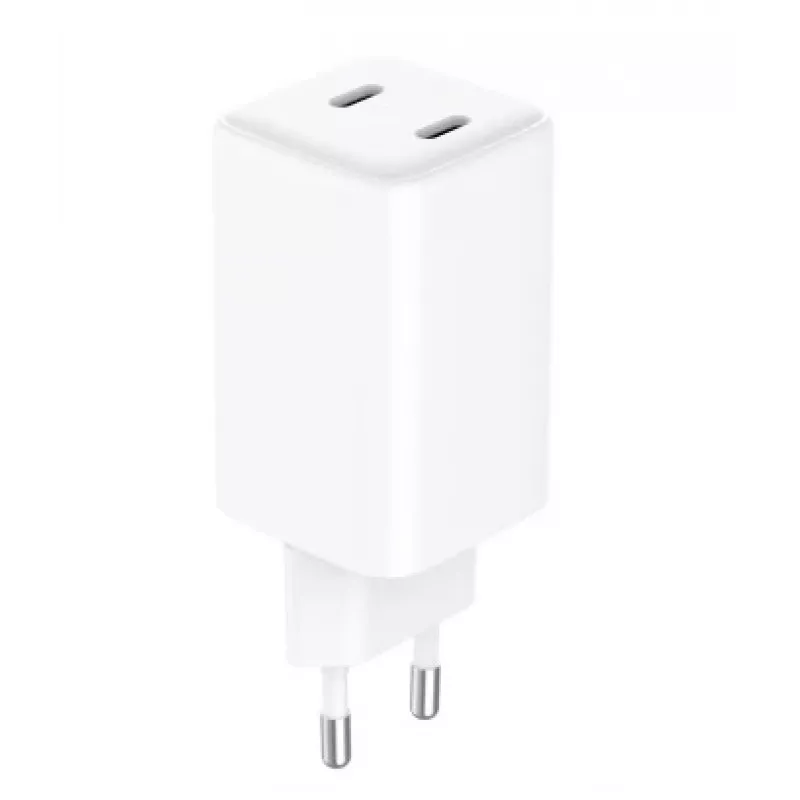 GRATEQ OLOS carregador de parede PD/PPS, 2x USB-C, GaN, 65 W