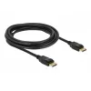 Delock - Cabo DisplayPort - DisplayPort (M) para DisplayPort (M) - 3 m - com bloqueio - preto