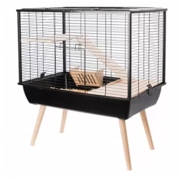 Zolux Cage Neo Muki para roedores grandes H58, preto