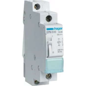 Hager EPN510. Secção do cabo: 1/6 mm², intervalo de temperatura em funcionamento: -5 - 40 °C. Tensão de entrada AC: 230 V, frequência de entrada AC: 50/60 Hz (EPN510)