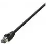 LogiLink - Cabo de rede - RJ-45 (M) para RJ-45 (M) - 15 m - SFTP, PiMF - CAT 8.1 - sem halogéneos, moldado, redondo, com alívio de tensão - Preto