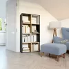 Topeshop MALAX 2X4 ANT/ART estante de livros para sala de estar