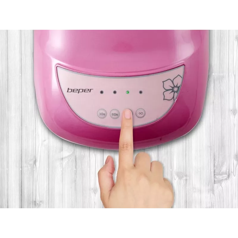 Beper 40.992 lâmpada LED para gel de unhas, temporizador 30/60/90 s, 12 W