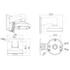 Suporte Hikvision DS-1272ZJ-120