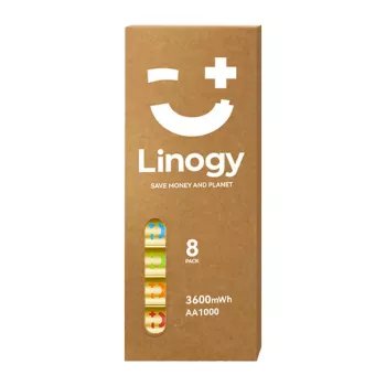 Conjunto de baterias LINOGY AA Li-ion Pro – pack de 8