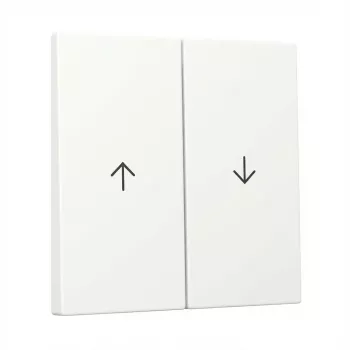 Tecla Gira 2 módulos seta System 55 branco puro (Modelo 329427)
