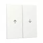 Tecla Gira 2 módulos seta System 55 branco puro (Modelo 329427)