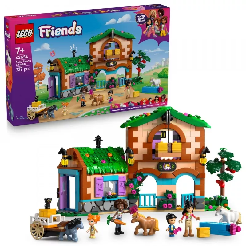 LEGO Friends 42654 Rancho de Póneis e Estábulo