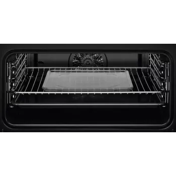 Forno de encastrar Electrolux EVL6E49X, compacto 45 cm, metal, preto, CombiQui