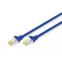 CABO DE REDE CAT6A S-FTP LSZH AWG 26/7 COMPRIMENTO 0,25 M AZUL