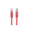 Lanberg PCF6-20CC-0025-R Cabo patch Cat.6 F/UTP, pack de 10, 0,25 m, Vermelho