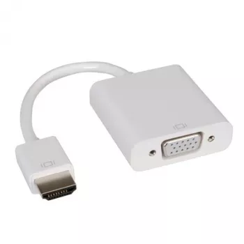 Cabo adaptador HDMI-VGA, HDMI macho - VGA fêmea 0,15 m, 0,15 m, VGA D-Sub, HDMI Type-A Standard