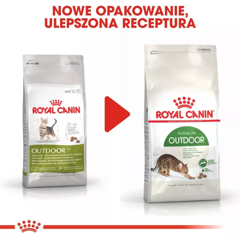 Ração seca para gatos Royal Canin Active Life Outdoor 4 kg — adulto, aves, 30% proteína, 20% gordura