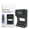 Carregador de pilhas QOLTEC 50654 para pilhas Ni‑MH R03 (AAA) e R6 (AA), 1800 mA