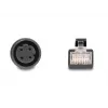 Cabo adaptador M12 DeLOCK codificação D 4 pinos fêmea para conector RJ45 macho 50 cm