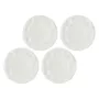 Conjunto de pratos de jantar LA PORCELLANA BIANCA LUNIA — conjunto de 4 pratos de porcelana brancos