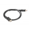 Cabo DisplayPort Lanberg 19 Pin V1.2 4K, 1M | CA-DPDP-10CC-0010-BK | DisplayPort para DisplayPort
