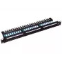 Alantec PK013 patch panel 19" 1U, 24x RJ-45, Cat5e UTP, LSA, com prateleira, preto