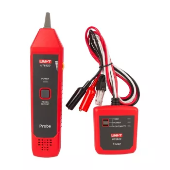 Detetor de cabos Unit UT-682D com ecrã LCD e alarme sonoro