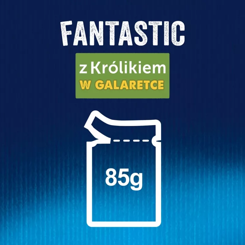 Purina Felix Fantastic alimento húmido para gatos, coelho em geleia, 85 g
