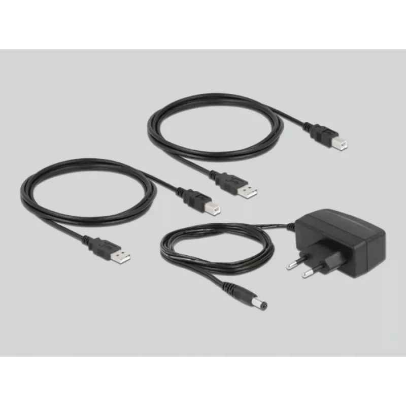 DeLOCK 11494 Comutador de dados de computador preto USB Type-A Type-B 0,48 Gbit/s