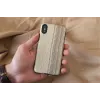 Capa para smartphone man and wood para iPhone X/XS – Vintage Olive preto
