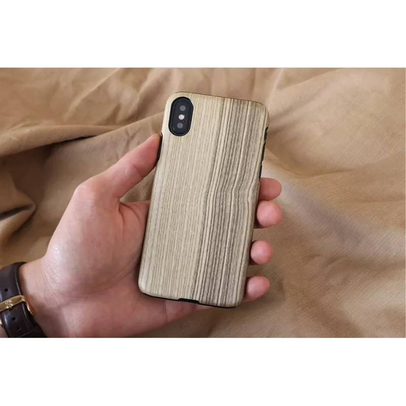 Capa para smartphone man and wood para iPhone X/XS – Vintage Olive preto