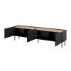 Móvel de TV 4D ONDA 200x40x35-54 preto (de pé ou montado na parede)