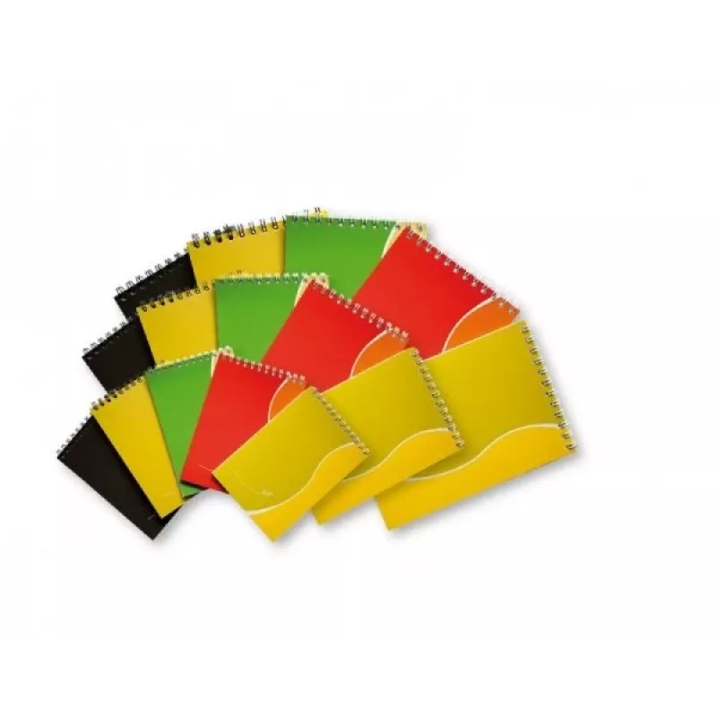 Caderno com encadernação em espiral SMLT, A7, 50 folhas, quadriculado