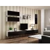 Armário Cama VIGO 90 fechado 90/35/32 branco/preto brilhante