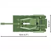 Conjunto de construção Cobi modelo IS-2, tanque da 2.ª Guerra Mundial, 130 peças, idade recomendada 6+