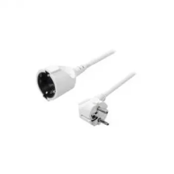 Logilink - extensão de alimentação - CEE 7/7 (SCHUKO) (M) - CEE 7/7 (SCHUKO) (F) - 3 m - ficha angular de 90 graus (LPS101)